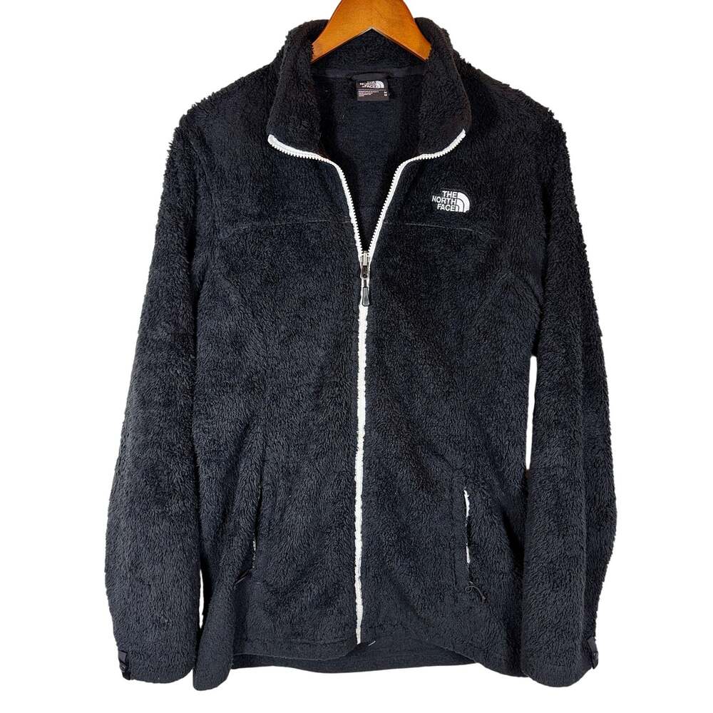 The North Face Jacket Women M Medium Black High Pile Osito Fleece Full Zip Teddy